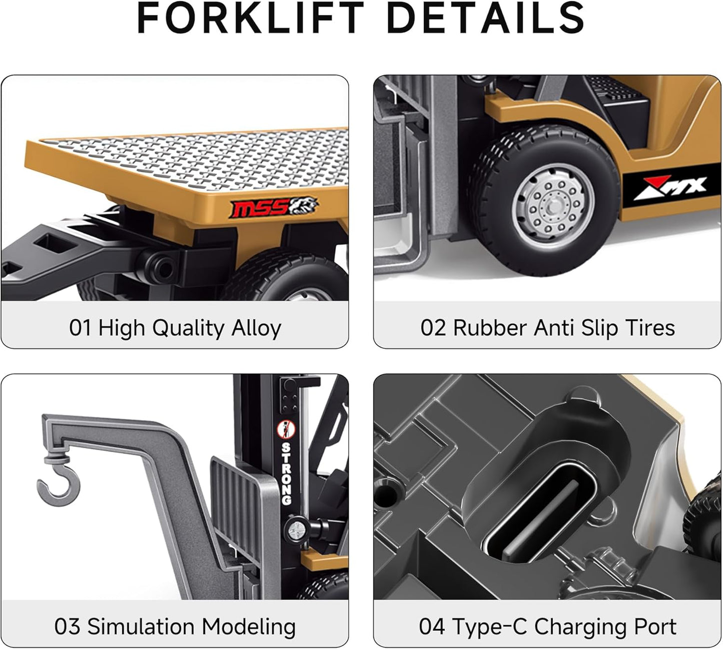 Mini RC Forklift - Uzaktan Kumandalı 1:64 Ölçek